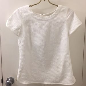 Banana Republic Textured White Top